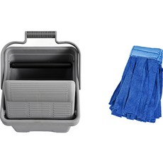 Clean Mate 滑動式清潔刷 小型+超細纖維抹布 拖把型組, 1套
