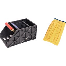 Clean Mate Super脫水機+輕編織抹布拖把 黃色組, 1組, 黃色