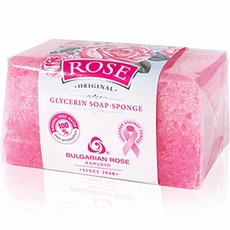 BULGARIAN ROSE 保加利亞玫瑰 玫瑰原創海綿皂 花香, 1個, 70g