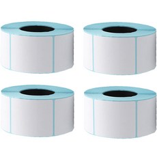 COHIMO 條碼印表機用感熱標籤紙 3W091 1000入, 4個