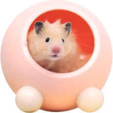 Carno 卡諾 倉鼠圓形躲藏屋 黃金鼠專用, 粉紅色, 1個