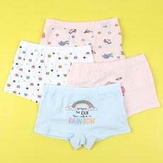 女童款四角平口內褲 4件組