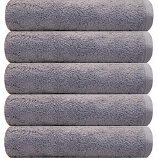 Songwol 松月 飯店毛巾 180g, 灰色, 5條