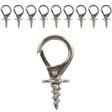 ALLGORR 石膏板鎖定型簡易掛鉤 銀色, 10個