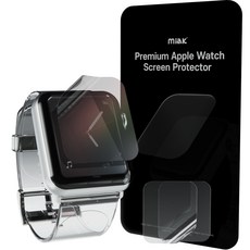 미아크 애플워치 풀커버 자가복원 액정보호필름 2p, 1세트