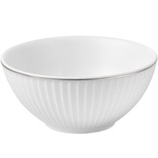PILLIVUYT Plissé 銀邊飯碗 120, 單一顏色, 1個, 單一商品
