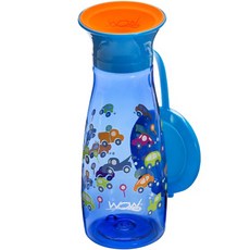 와우컵 트라이탄 팝 유아동컵, 350ml, 1개, 블루드라이빙카