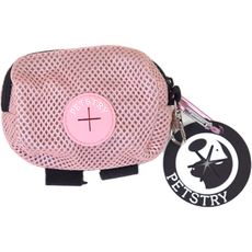 펫스츄리 강아지 산책 풉백 케이스 + 봉투 홀더 세트, 핑크, 1개