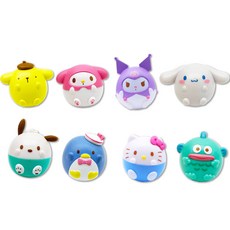 핑크망고 산리오 캐릭터즈 동글몽글 귀욤 피규어 8종 세트, 랜덤발송, 1개