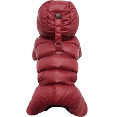 퍼피엔젤 강아지 AIR3 패딩 오버롤 PA-OW55 여아용, 188Brown, 1개