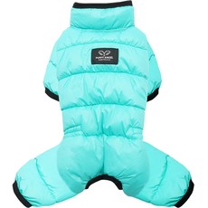 PUPPY ANGEL 犬用Air2系列工裝風半罩式鋪棉連身衣 PA-OW541, 709Blue