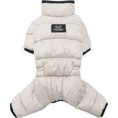 PUPPY ANGEL 犬用Air2系列工裝風半罩式鋪棉連身衣 PA-OW541, 32Gray