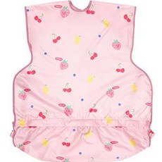베이비 유아용 자기주도 이유식 방수 가운 지퍼형 나시, 핑크, 1개, 1매