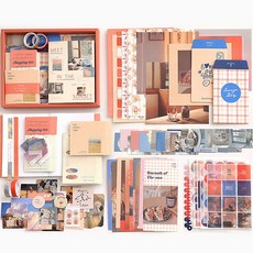 From.Ate 復古感性 A6 手帳裝飾組, F0_02_03 閃耀日落, 1套