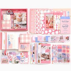 From.Ate 復古感性 A6 手帳裝飾組, F0_02_04 甜心粉, 1套