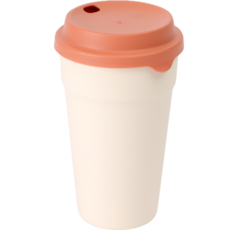 NIneware Greening 環保雙層杯, 490ml, 1個, 香草蜜桃