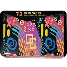 Brutfuner 高級款第三代油性色鉛筆鐵盒, 72色, 1個