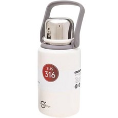 LIVING OBOJE 露營用一鍵式隨行杯, 900ml, 白色, 1個