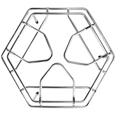 NOMADE 六角鍋墊 22cm N-8365, 銀, 1個