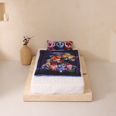 미니특공대 아동용 순면 차렵이불, 블루