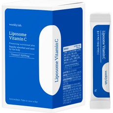 weekly lab. 脂質體維他命C粉隨身包, 60g, 1盒