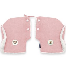 Manito 兒童安全滑板自行車混色刺繡手套, 刺繡泰迪熊淺粉色