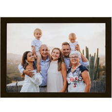 온맘컴퍼니 무늬목 액자, 블랙, 1개