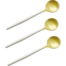 TABLE Art. 韓國製 Avella 啞光雙色茶匙, 啞光雙色, 3個