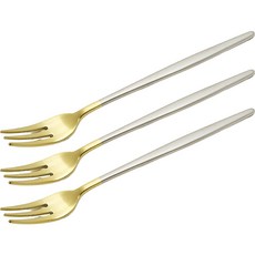 韓國產Abella霧面雙色叉子, 混色, 3個