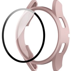 디지지 갤럭시워치 호환 풀커버 하드케이스, 핑크, 1개