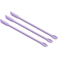 矽膠雙頭彩妝刮棒, 紫色, 3個