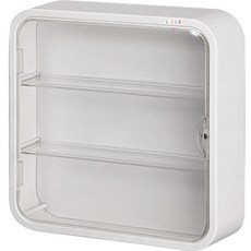 I'CLE 圓形免鑽孔壁掛式公仔收納盒 白色, 1個