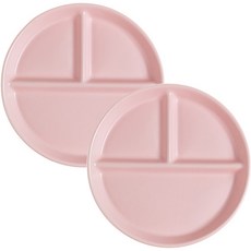 Uncle Joy陶瓷圓形成人餐盤 HTC244, 淡粉色, 2個