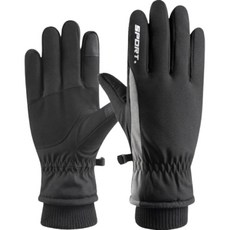 Elsso 防水防寒智慧型手機觸控滑雪手套 雙手一組, 側邊縫線黑