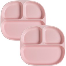 Uncle Joy 陶瓷方形 成人餐盤 HTC244, 方形粉彩粉, 2個