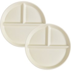 Uncle Joy 陶瓷圓形 成人餐盤 HTC244, 牛奶白, 2個