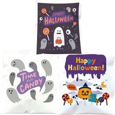 e-babyland 萬聖節成品禮物袋 3款 x 10入組, 1套, 幽靈, 南瓜糖, 幽靈時間