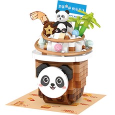 LoZ 微型積木 熊貓拿鐵, 混合色