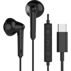 아이리버 C타입 오픈형 줄꼬임 방지 컴퓨터 노트북 애플 삼성 호환 유선이어폰 ISE-21C 블랙