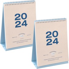 ICONIC 2024 Flow桌上月曆, 2個, 混色