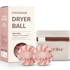 COCODOR 珂珂朵爾 烘衣球 2入 + 專用袋 組, 1套, 五月玫瑰