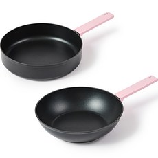 Glasslock IH爐適用Chef Topf Starting單柄平底鍋+炒鍋組, 26cm, 1組