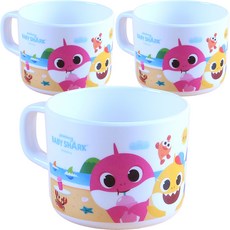 aizoum 碰碰狐和鯊魚寶寶印花孩童水杯, 單色, 3個