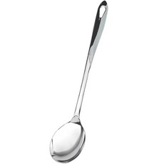 Kitchen Blooming Bloom 304不鏽鋼一體成型料理匙 亮面, 全不鏽鋼, 1個