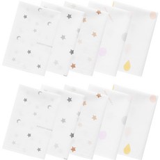 moms nature 幼兒用竹纖維壓花手帕 5種*2入組