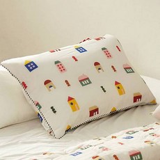 FRAMBOISE 幼兒用Kami水洗絎縫枕頭套, 綠