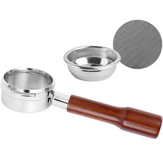 칼딘 라마르조코 바텀리스 커피 포터 필터 58mm + 퍽 스크린 필터 58mm 세트, 로즈우드, 1세트