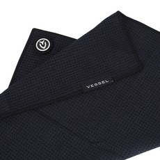 Vessel 高爾夫超細纖維毛巾 S31B6AC601, 黑色, 1個