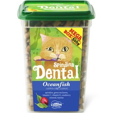 캣템 고양이 스피루리나 덴탈 간식 메가박스, 오션피쉬, 500g, 1개