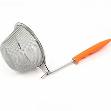 키친블루밍 조리용 스텐 304 된장 거름망 오렌지, 1개